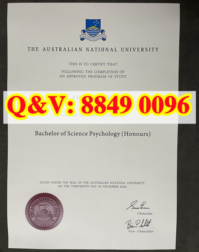 澳大利亚国立大学毕业证 ANU 心理学理学学士原版英文毕业证书实拍解析（images 2）