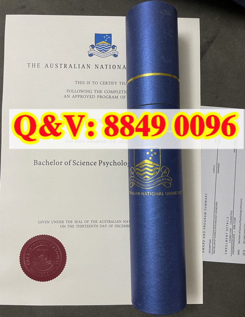澳大利亚国立大学毕业证 ANU 心理学理学学士原版英文毕业证书实拍解析（images 1）
