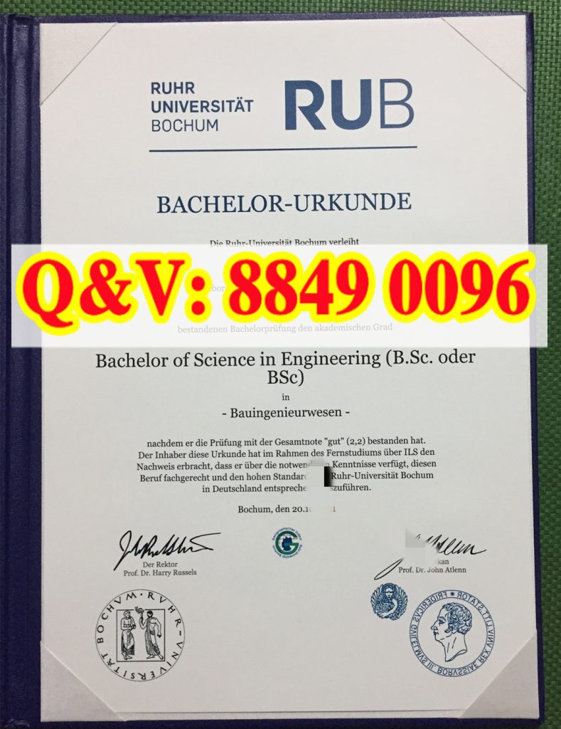 德国鲁尔波鸿大学毕业证|鲁尔波鸿大学土木工程 BSc 工程科学理学学士德文毕业证(images 2)