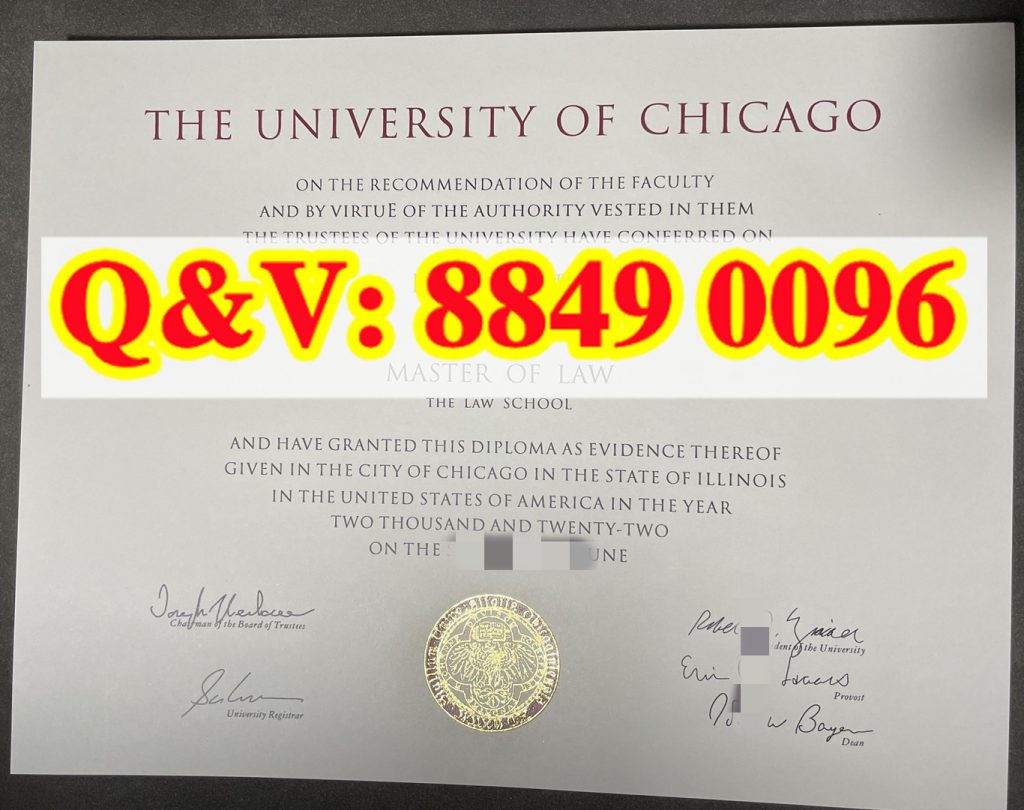 芝加哥大学 UChicago LL.M 法学硕士毕业证实拍解析