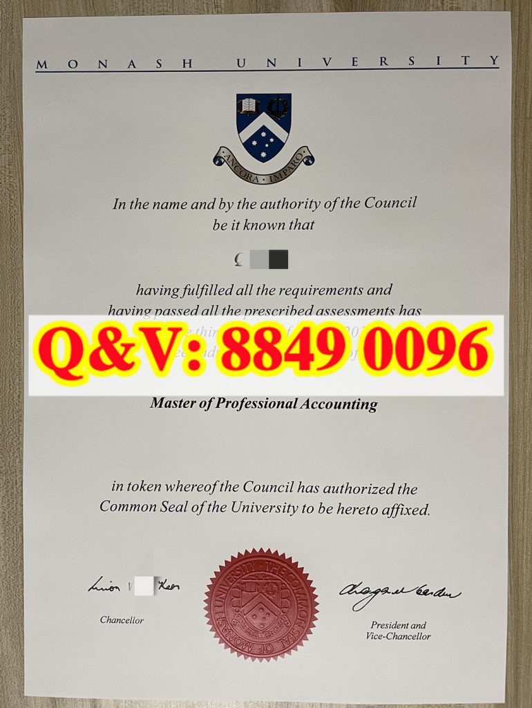澳洲莫纳什大学毕业证硕士|莫纳什大学职业会计硕士学位证(images 1)