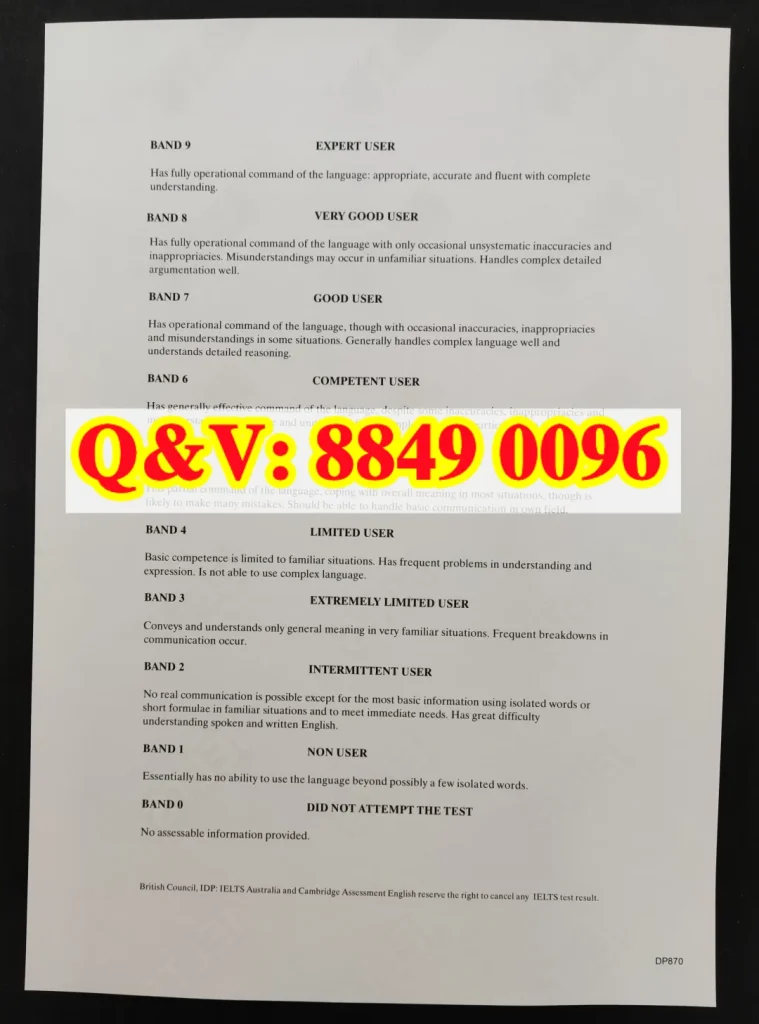 IELTS香港雅思成绩单全解析｜IELTS General Training Test Report Form（images 1）