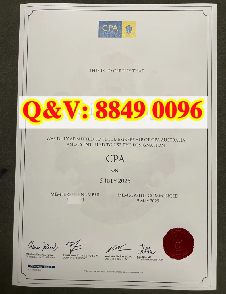 澳洲注册会计师协会证书CPA Australia会员证书全解析|CPA Australia Full Membership Certificate澳洲CPA证书(images 1)