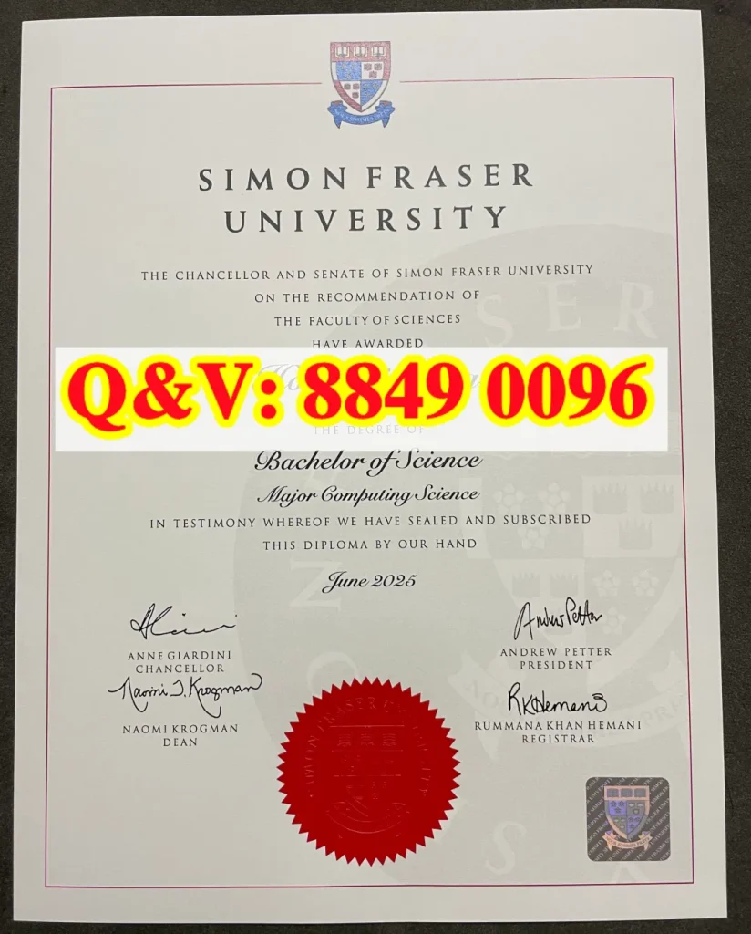 西蒙菲莎大学毕业证计算机科学理学学士学位证书全解析|加拿大SFU大学毕业证Simon Fraser University Diploma(images 1)