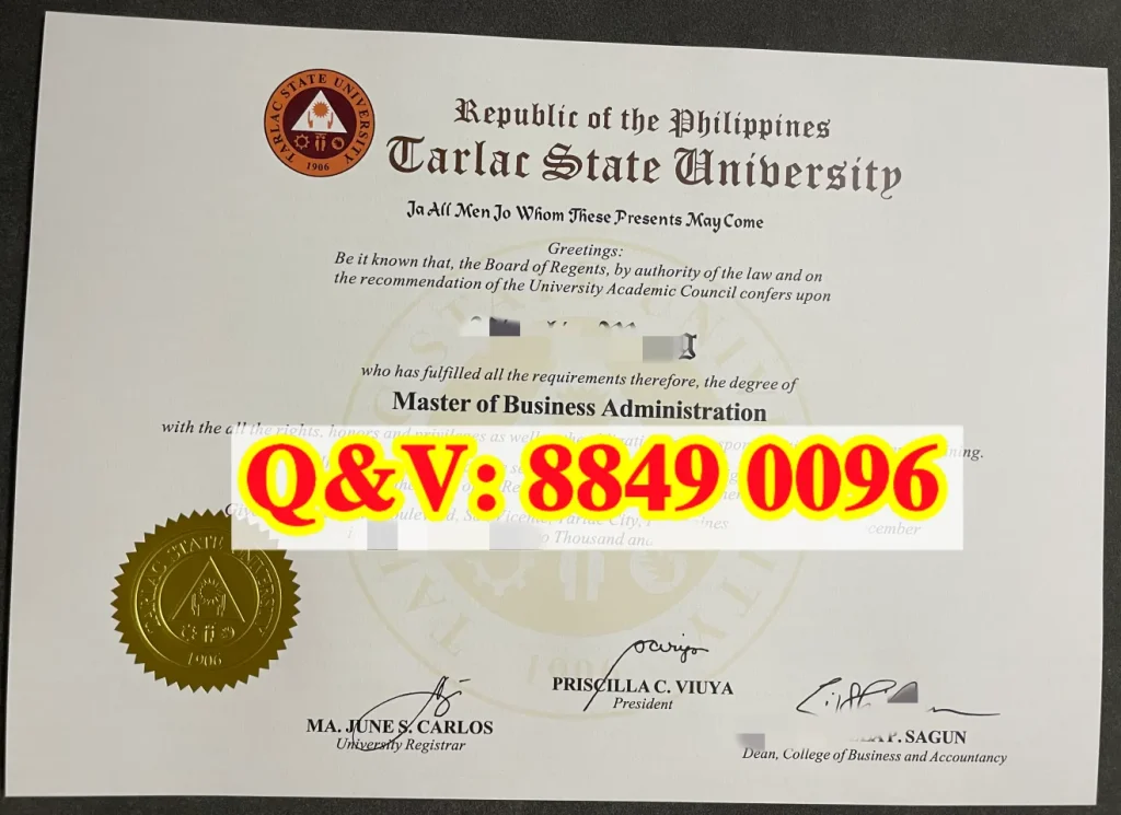 菲律宾打拉州立大学硕士证书,TSU工商管理硕士学位证,东南亚MBA硕士文凭