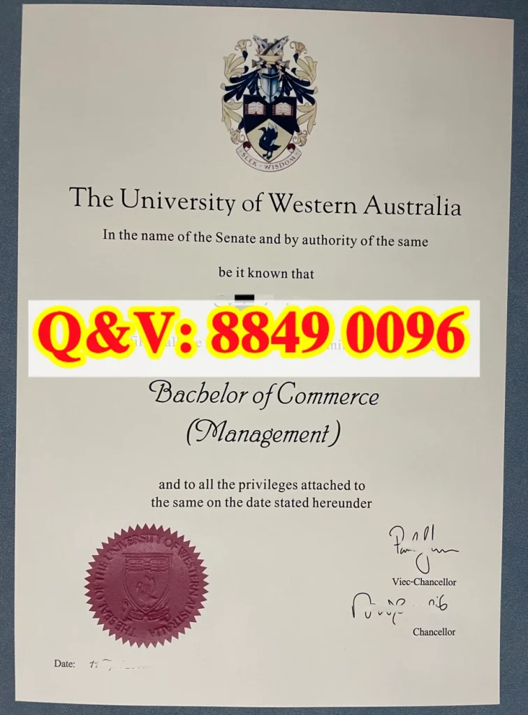 澳大学管理学商学士证书，UWA 澳洲八大商科本科文凭，澳洲工商管理本科毕业证