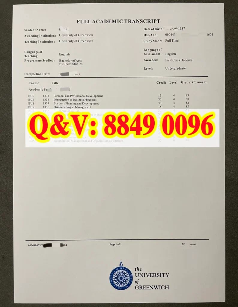 格林威治大学商务本科全套证书，英国 First Class 一等荣誉学士文凭，海外商科本科留学学历认证双材料，留学生跨境外贸商务岗求职学历凭证，英国本科毕业证成绩单补办流程，境外商务管理学士国内考研材料，英国三年制商科本科留服认证要求