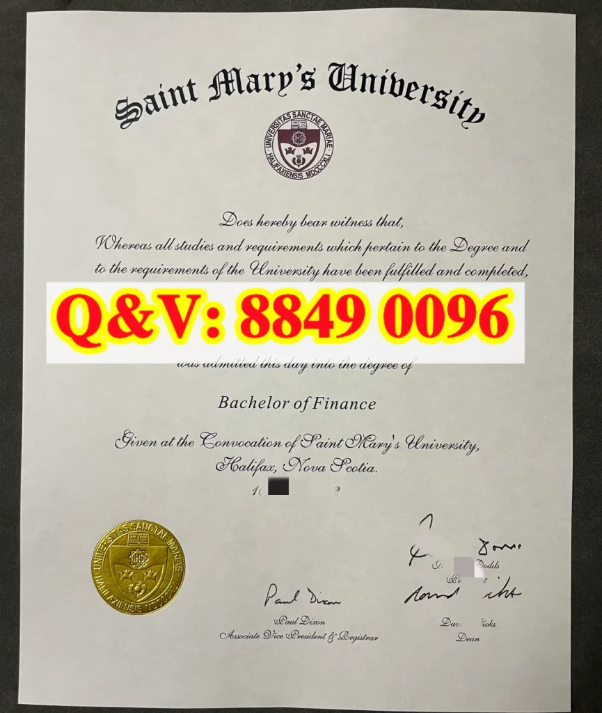 加拿大圣玛丽大学毕业证,圣玛丽大学金融学本科毕业证