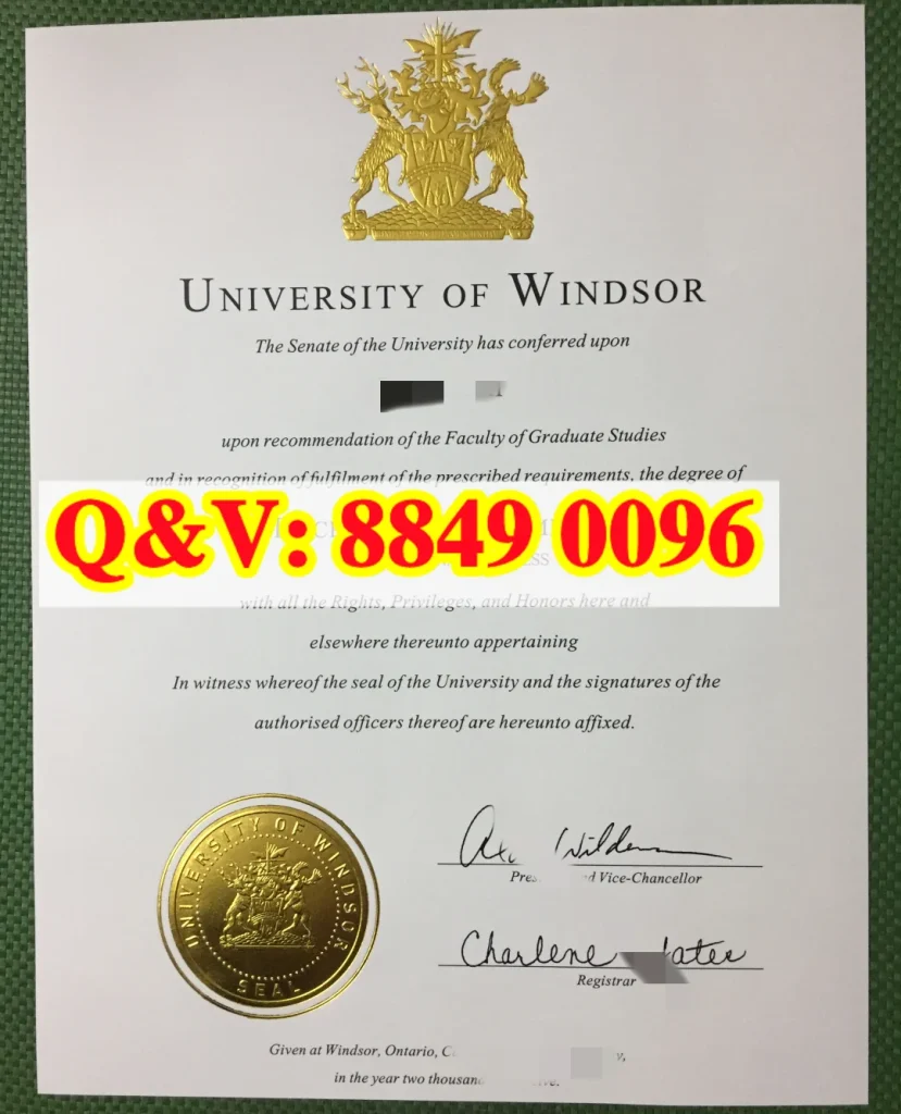 加拿大温莎大学毕业证本科,加拿大温莎大学学士学位证书