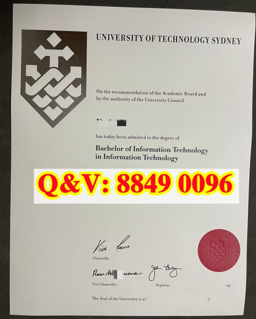 澳大利亚悉尼科技大学 UTS 信息技术学士学位毕业证书原件实拍,澳洲公立理工科 IT 本科文凭样本,用于境外计算机留学学历科普参考