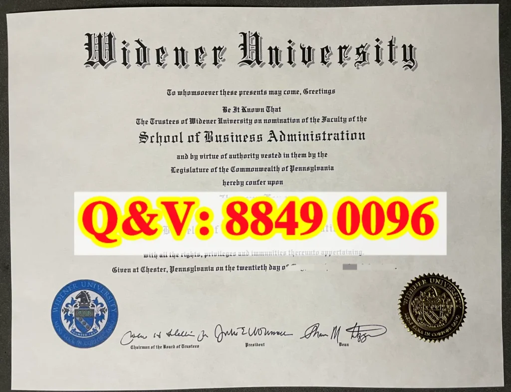 美国威得恩大学 Widener BBA 工商管理本科毕业证原件实拍,美国私立商科经管本科学历样本,用于境外工商管理留学学历、留服认证、跨境商贸求职、海牙公证材料科普参考