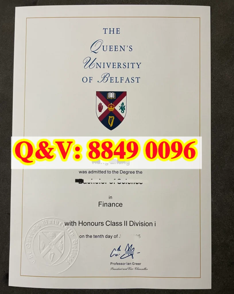 英国贝尔法斯特女王大学毕业证实拍Queen’s University Belfast degree(images 1)