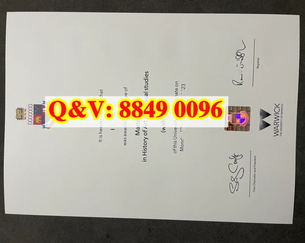 英国华威大学毕业证，The University of Warwick diploma