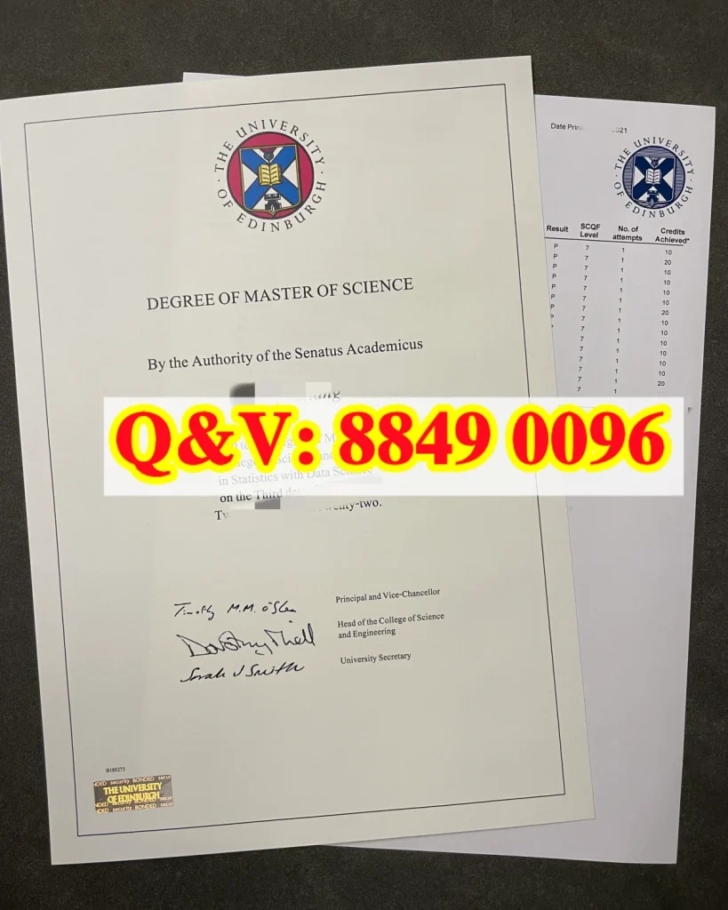 爱丁堡大学统计数据科学硕士毕业证，英国统计学 MSc 学位证
