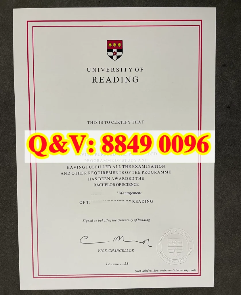英国雷丁大学毕业证样版|University of Reading diploma英国大学毕业证样版