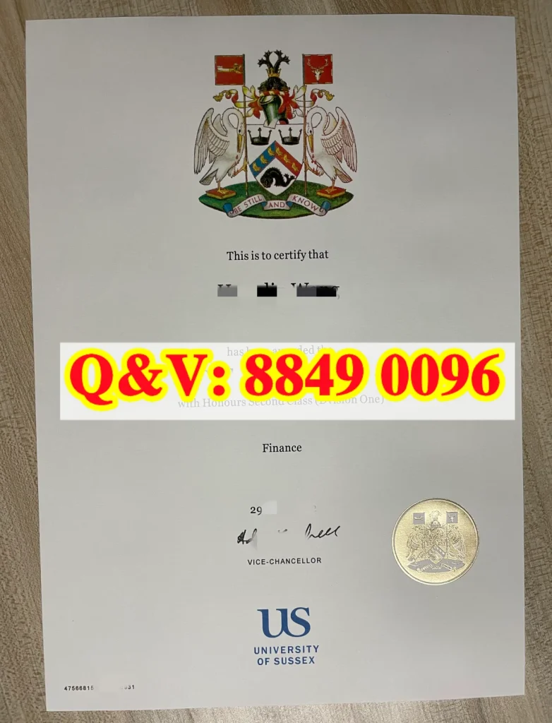 英国萨塞克斯大学文凭Diploma from University of Sussex(images 1)