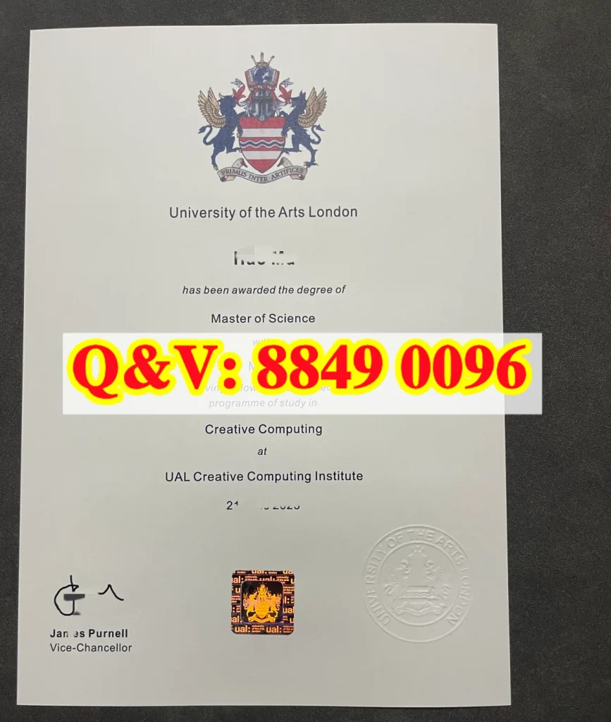 伦敦艺术大学硕士毕业证