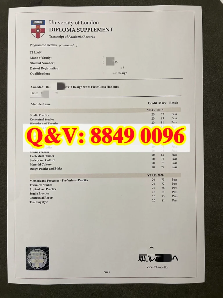 伦敦大学设计本科成绩单,英国 External 设计一等学位成绩单,伦敦大学 BA 设计成绩单,艺术设计留学留服配套成绩单,英国本科一等学位学业证明