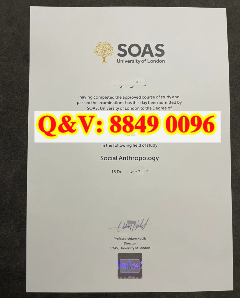 英国亚非学院文凭Diploma from SOAS, University of London United Kingdom(images 1)