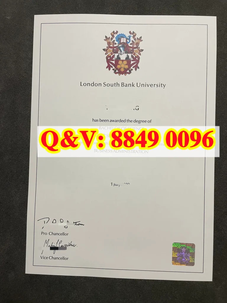 英国伦敦南岸大学文凭Diploma from London South Bank University United Kingdom(images 1)