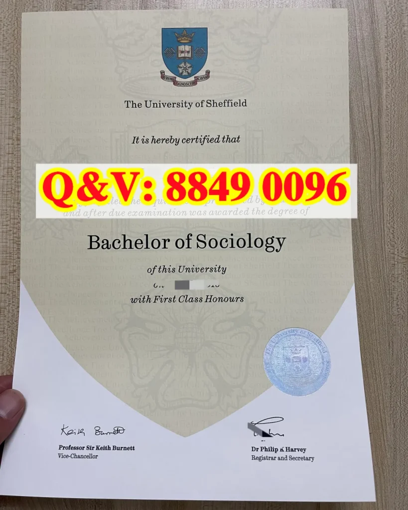 谢菲尔德大学社会学本科毕业证,英国 First 社会学本科
