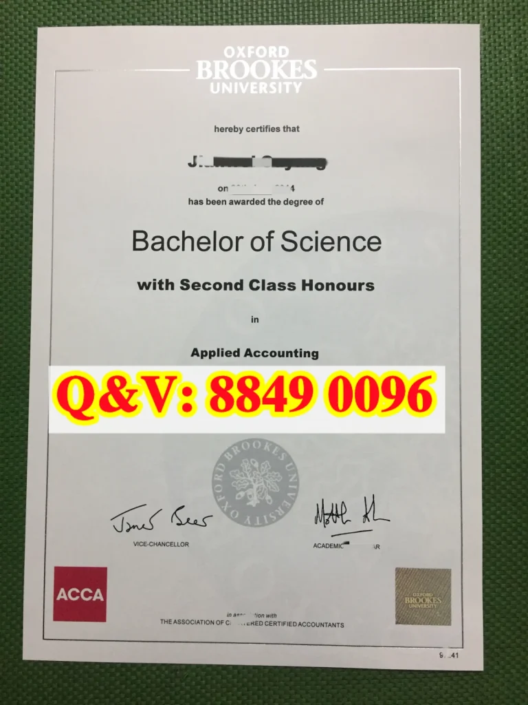 牛津布鲁克斯 OBU 会计本科毕业证，ACCA 配套 OBU 学历，英国 2:2 会计本科留服，ACCA 留学学历落户，应用会计英国本科成绩单必要性