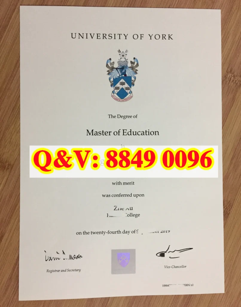 英国约克大学文凭案例,英国约克大学学历样本,University of York degree