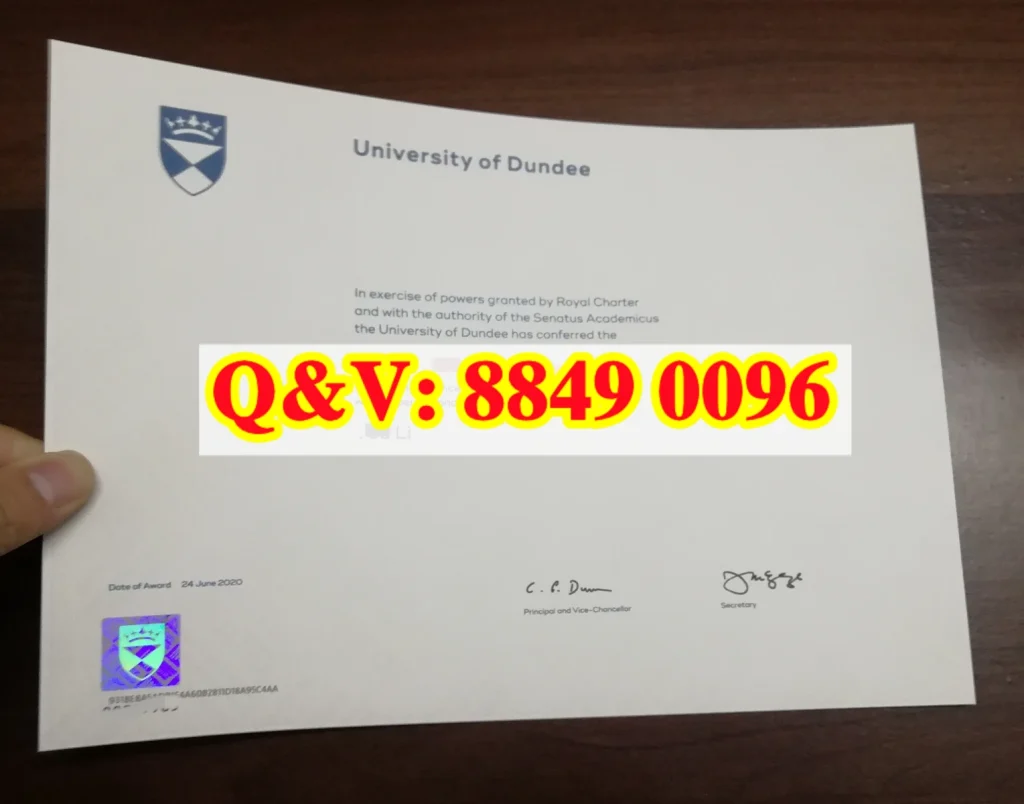 实拍邓迪大学毕业证University of Dundee degree
