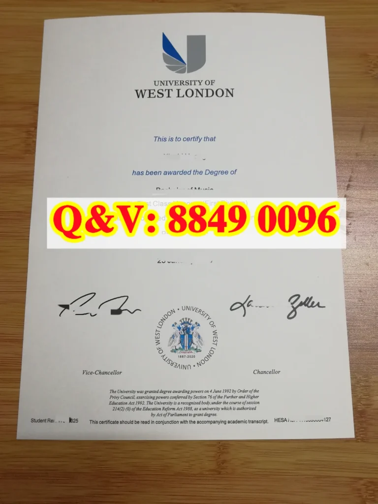 英国西伦敦大学文凭Diploma from University of West London United Kingdom(images 1)