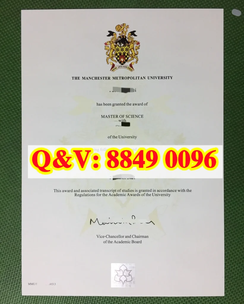 曼彻斯特城市大学文凭模版,曼彻斯特城市大学硕士毕业证