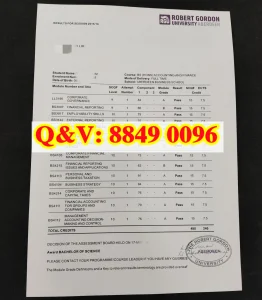 修改英国罗伯特戈登大学成绩单｜实拍 RGU 罗伯特戈...