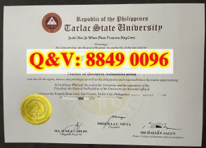 Tarlac State University菲律宾打拉州立大学毕业证...