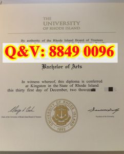 美国罗德岛大学 University of Rhode Island BA 文...