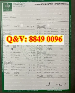 University of San Francisco Transcript｜旧金山...