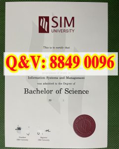 新加坡 SIM 大学信息系统与管理理学学士英文毕业证...