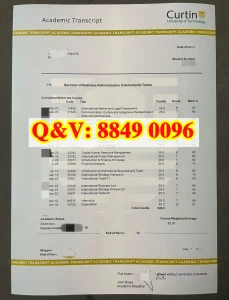 澳大利亚科廷大学成绩单解读｜Curtin University B...
