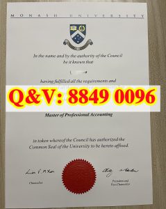 澳洲莫纳什大学毕业证硕士｜莫纳什大学职业会计硕...