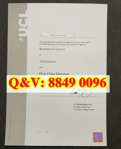 伦敦大学学院UCL建筑学一等荣誉理学本科学位证书完...