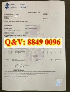 英国卡迪夫城市大学成绩单 + 毕业生档案留存证明完...