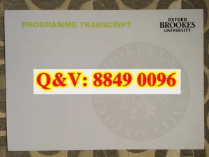 牛津布鲁克斯大学成绩单Oxford Brookes University...