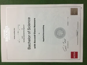 牛津布鲁克斯大学ACCA联动应用会计二级二等理学荣...