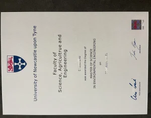 英国纽卡斯尔大学文凭Diploma from Newcastle Univ...