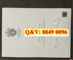 英国谢菲尔德哈勒姆大学文凭 Diploma from Sheffie...