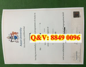 英国阿斯顿大学文凭Diploma from Aston University...