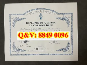法国蓝带厨艺学院悉尼校区毕业证西餐烹饪文凭完整...