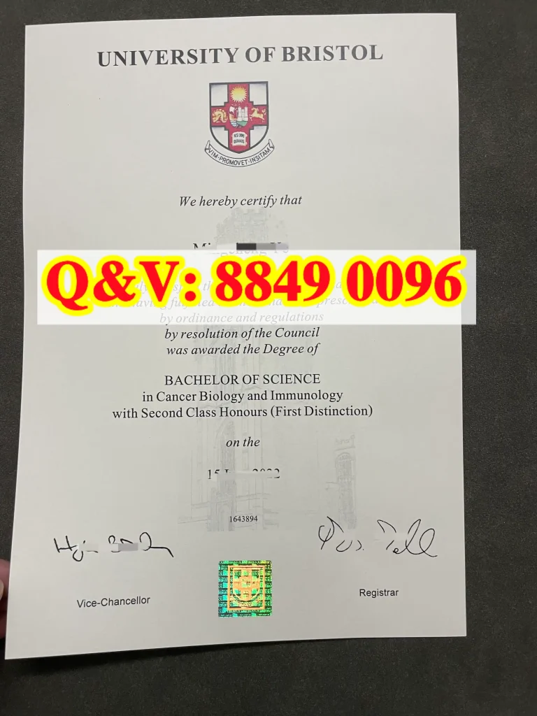 实拍英国布里斯托大学毕业证University of Bristol degree