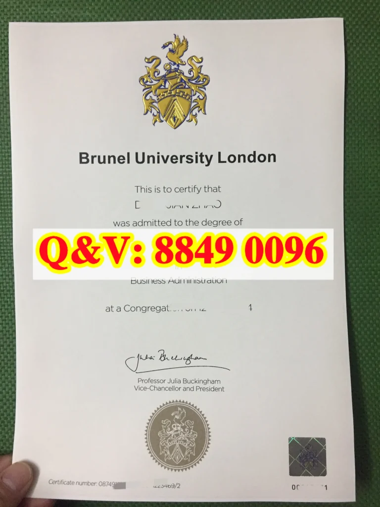 英国布鲁内尔大学毕业证实拍，Brunel University London degree，英国布鲁内尔大学文凭样式