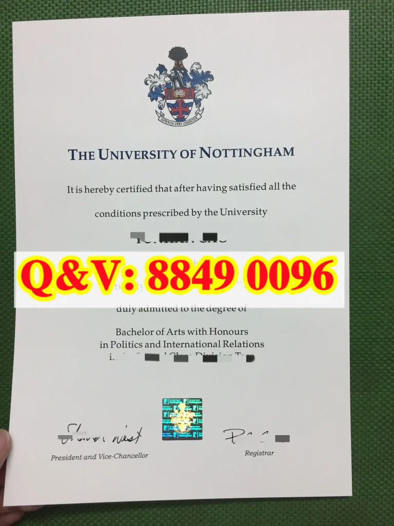 英国诺丁汉大学文凭毕业证Diploma from University of Nottingham United Kingdom(images 2)