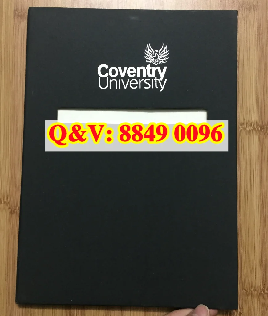 英国考文垂大学毕业证收纳封套，Coventry University Graduation Certificate Cover Folder，英国考文垂大学文凭外壳，英国考文垂大学学位证书封皮
