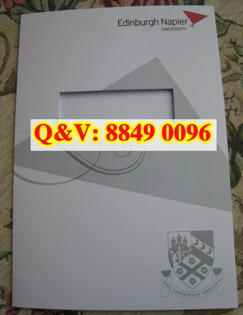 爱丁堡龙比亚大学毕业证封套Edinburgh Napier University diploma cover，爱丁堡龙比亚大学毕业证外壳，爱丁堡龙比亚大学学位证封套